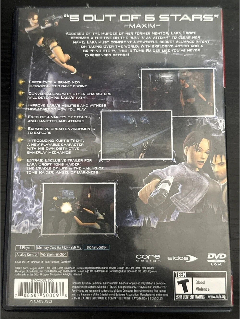 Lara Croft: Tomb Raider -- The Angel of Darkness (Sony PlayStation 2, 2003)